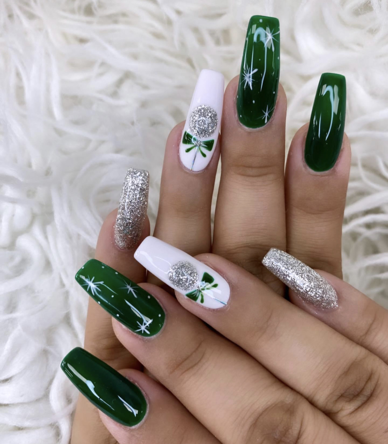 Stunning nail art close-up
